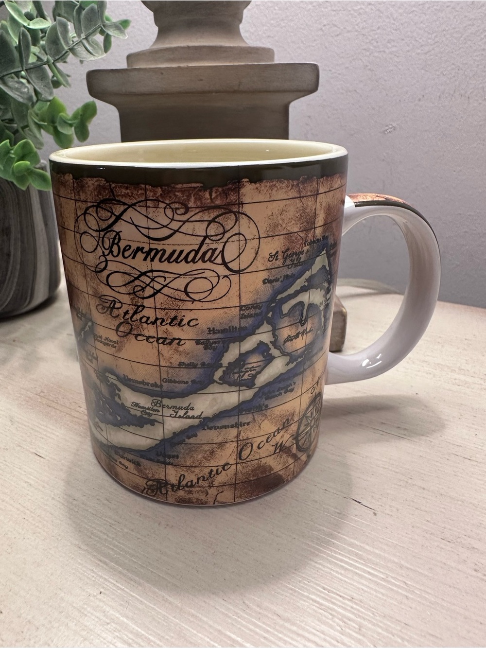 Bermuda Map Ceramic Coffee Mug